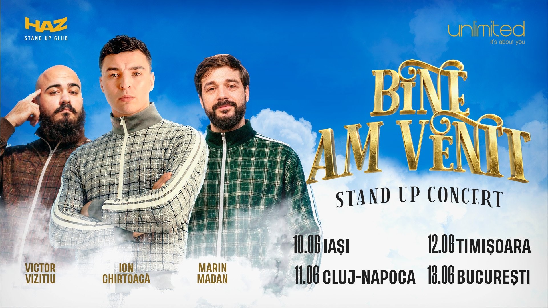BINE AM VENIT – Stand Up Tour - București