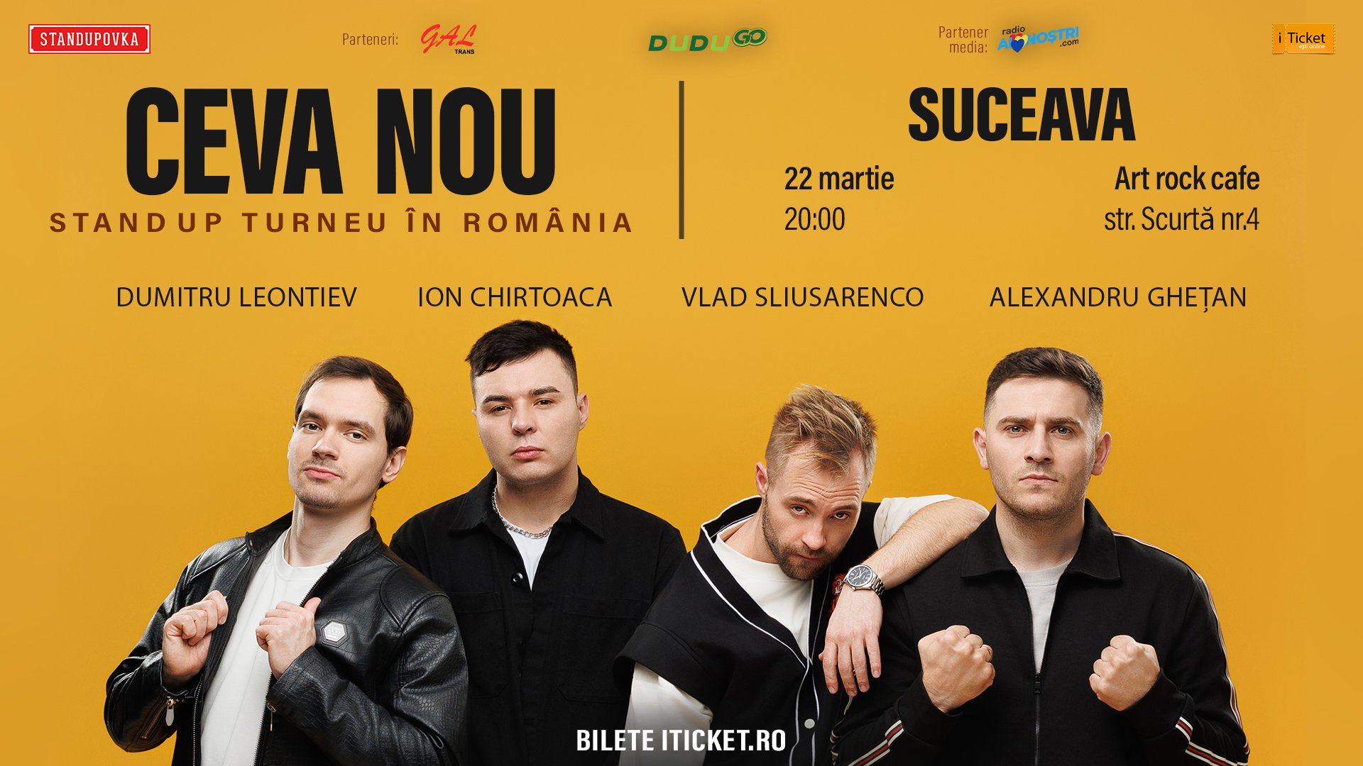CEVA NOU Standup turneu în România - Suceava