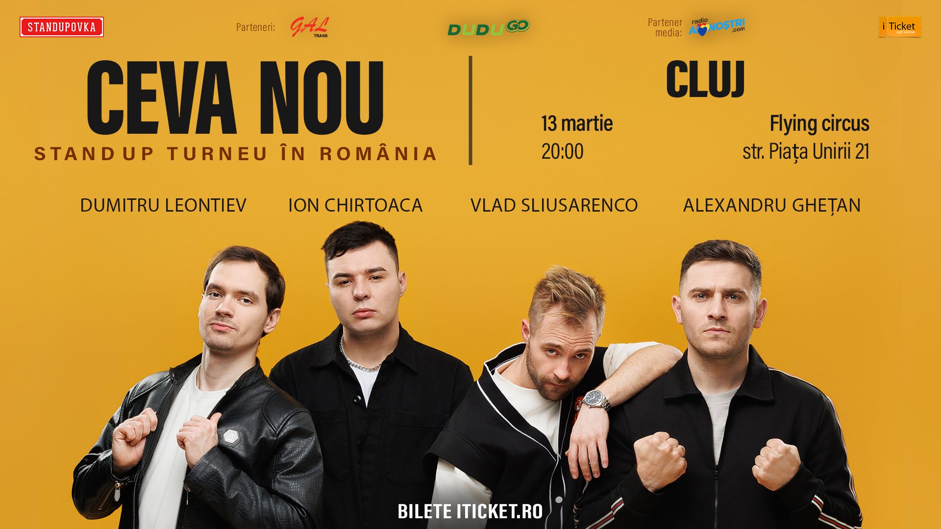CEVA NOU Standup turneu în România - Cluj Napoca